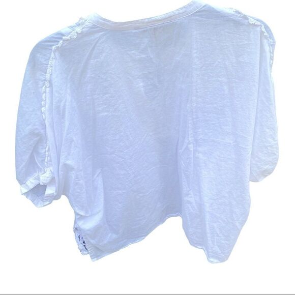 Victoria’s Secret White Lace Embroidered Blouse Sz Small Petite - Picture 7 of 8